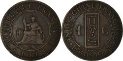 World Coins - Coin, FRENCH INDO-CHINA, Cent, 1889, Paris, , Bronze, KM:1, Lecompte:41