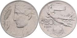 World Coins - Italy, Vittorio Emanuele III, 20 Centesimi, 1921, Rome, Nickel,
