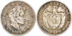 World Coins - Colombia, 10 Centavos, 1911, Silver, , KM:196.1
