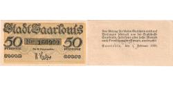 World Coins - Germany, Saarlouis, 50 Pfennig, 1920-02-01, UNC(63)