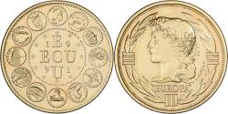 World Coins - France, Medal, Ecu Europa, Marianne, 1991, venetian bronze,