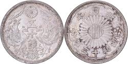 World Coins - Japan, Hirohito, 50 Sen, Showa, Year 12 (1937), Silver,