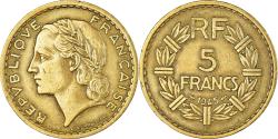 World Coins - Coin, France, Lavrillier, 5 Francs, 1945, Castelsarrasin,