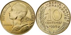 World Coins - France, 10 Centimes, Marianne, 1995, Paris, Aluminum-Bronze,