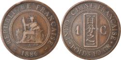 World Coins - Coin, FRENCH INDO-CHINA, Cent, 1886, Paris, , Bronze, KM:1, Lecompte:38