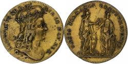 World Coins - France, Token, Louis XV, La prise de Fontarabie (pays Basque), Brass,