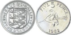 World Coins - Coin, Guernsey, Elizabeth II, 5 Pence, 1982, , Copper-nickel, KM:29