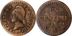 World Coins - France, 1 Centime, Dupré, AN 7, Paris, Copper, , Gadoury:76