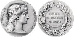 World Coins - France, Medal, Chambre de Commerce de Rouen, Silver, Daniel-Dupuis, H. Dubois