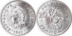 World Coins - Coin, French Polynesia, 20 Francs, 1967, Paris, , Nickel, KM:6