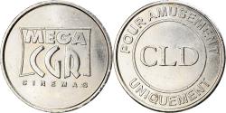 World Coins - France, Token, Pour Amusement, Mégas Cinémas, CGR, , Copper-nickel