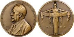 World Coins - France, Medal, A. Pottier, Directeur des Assurances l'Union, 1933, Bronze