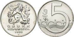 World Coins - Czech Republic, 5 Korun, 1993, Nickel plated steel, , KM:8