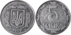 World Coins - Coin, Ukraine, 5 Kopiyok, 2007