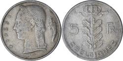 World Coins - Belgium, 5 Francs, 5 Frank, 1963, Copper-nickel, , KM:134.1