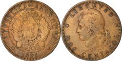 World Coins - Coin, Argentina, 2 Centavos, 1891, , Bronze, KM:33