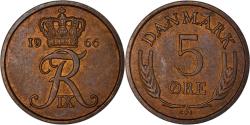 World Coins - Coin, Denmark, Frederik IX, 5 Öre, 1966, Copenhagen, , Bronze