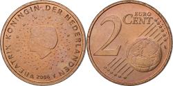 World Coins - Netherlands, 2 Euro Cent, 2006, Utrecht, Copper Plated Steel,