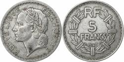 World Coins - France, 5 Francs, Lavrillier, 1947, Paris, Aluminum, , KM:888b.2