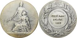 World Coins - France, Medal, Syndicat de l'Industrie du Bâtiment, Rouen, 1923, Silvered