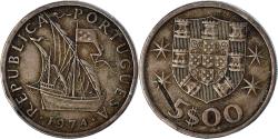 World Coins - Coin, Portugal, 5 Escudos, 1974