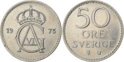 World Coins - Sweden, Gustaf VI, 50 Öre, 1973, Copper-nickel, , KM:837