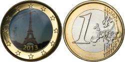 World Coins - France, Euro, Tour Eiffel, Fantasy Euro, 2013, Bi-Metallic,