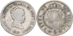 World Coins - Spain, Isabel II, 2 Reales, 1847, Madrid, Silver,