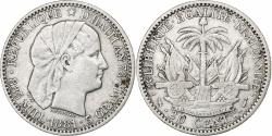 World Coins - Haiti, 20 Centimes, 1881, Paris, Silver, , KM:45