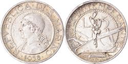 World Coins - Coin, San Marino, 5 Lire, 1938, Rome, , Silver, KM:9