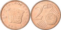 World Coins - Slovenia, 2 Euro Cent, 2007, Copper Plated Steel,