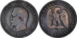 World Coins - Coin, France, Napoleon III, Napoléon III, 10 Centimes, 1854, Rouen,