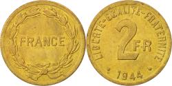 World Coins - Coin, France, France Libre, 2 Francs, 1944, Philadelphia, , Brass