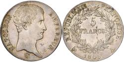 World Coins - France, Napoleon I, 5 Francs, 1806, Paris, Silver, , Gadoury:581