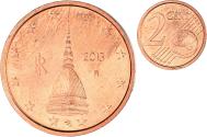 World Coins - Italy, 2 Euro Cent, 2013, Rome, , Copper Plated Steel, KM:211