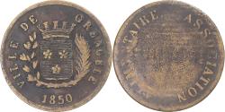 World Coins - token, France, Ville de Grenoble, association alimentaire, Légumes, 1850