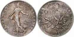 World Coins - Coin, France, Semeuse, 50 Centimes, 1917, Paris, , Silver, KM:854