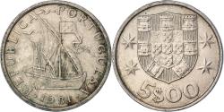 World Coins - Coin, Portugal, 5 Escudos, 1981
