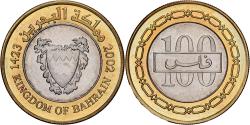 World Coins - Bahrain, Hamed Bin Isa, 100 Fils, 2002/AH1423, Bi-Metallic, , KM:26