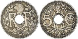World Coins - Coin, France, 5 Centimes, 1922
