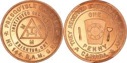 World Coins - Canada, Token, Masonic, Brighton, Presqu'isle, Chapter Penny, , Copper