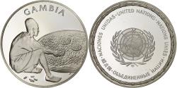 World Coins - France, Medal, Nations Unies, Gambia, Silver,