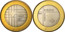 World Coins - Slovenia, 3 Euro, Slovenian Red Cross, 2016, Rome, Bi-Metallic,