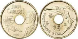 World Coins - Spain, Juan Carlos I, 25 Pesetas, 1990, Madrid, Aluminum-Bronze,