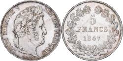 World Coins - France, Louis Philippe I, 5 Francs, 1847, Paris, Silver, , Gadoury:678a
