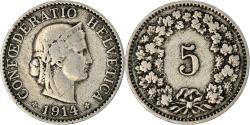 World Coins - Coin, Switzerland, 5 Rappen, 1914, Bern, , Copper-nickel, KM:26