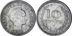 World Coins - Colombia, 10 Centavos, 1978