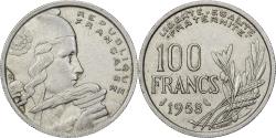 World Coins - France, 100 Francs, Cochet, 1958, Paris, Owl, Copper-nickel,