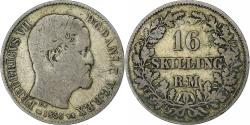 World Coins - Coin, Denmark, Frederik VII, 16 Skilling Rigsmont, 1856, Copenhagen,