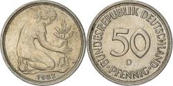 World Coins - Coin, GERMANY - FEDERAL REPUBLIC, 50 Pfennig, 1982, Munich,